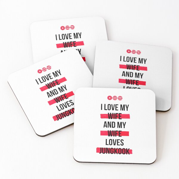 Item preview, JUNGKOOK - I love my wife and my wife loves Jungkook T-Shirt designed and sold by YOSHFRIDAYS.