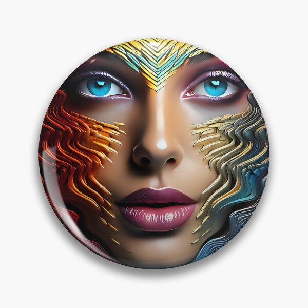 Item preview, Abstract Geometric Fusion Portrait Collection designed and sold by ToxicInkArt.