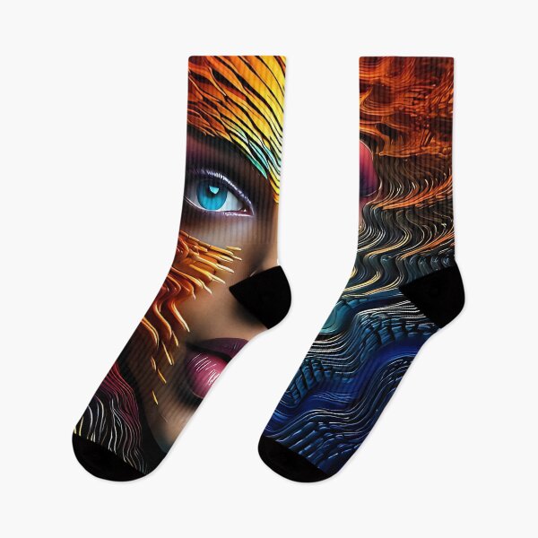 Item preview, Abstract Geometric Fusion Portrait Collection designed and sold by ToxicInkArt.