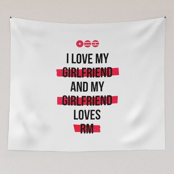 Item preview, RM - I love my girlfriend and my girlfriend loves RM T-Shirt designed and sold by YOSHFRIDAYS.
