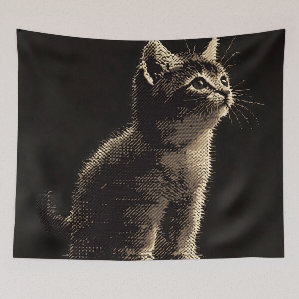 Item preview,  Pixel Whiskers Kitten designed and sold by ClubVacay.