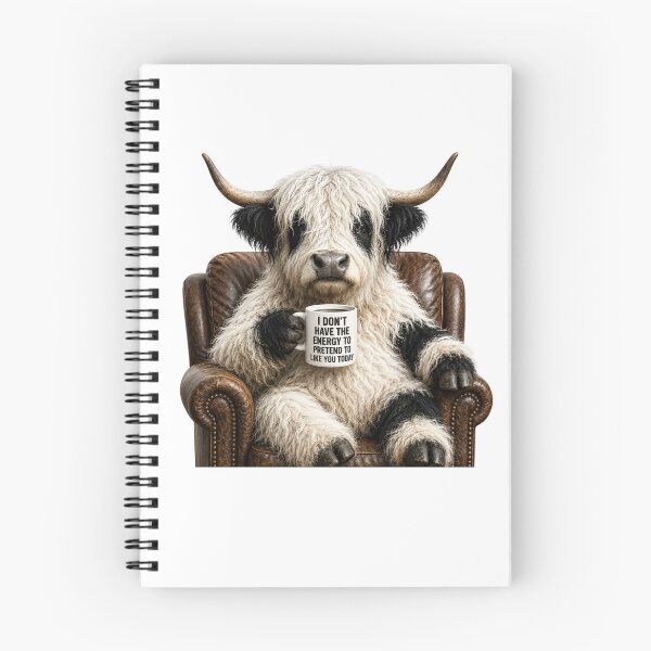 Item preview, I Don't Have The Energy To Pretend To Like You Today Highland Cow designed and sold by HippyRikky.