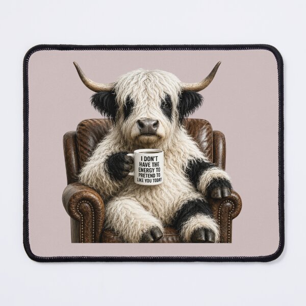 Item preview, I Don't Have The Energy To Pretend To Like You Today Highland Cow designed and sold by HippyRikky.