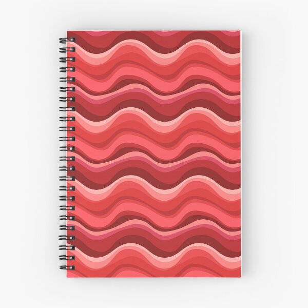Item preview, Red Pink Wave Stripe Pattern Bold Retro Groovy Abstract designed and sold by Zaya_art.