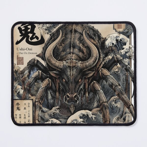 Item preview, Japanese Ox Demon Artwork – Ushi Oni Yokai Design designed and sold by kaxymax.