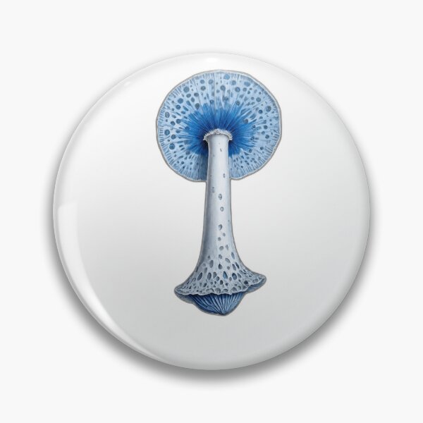 Item preview, Blue Mushroom Anatomy Illustration designed and sold by Bio Tech Art.