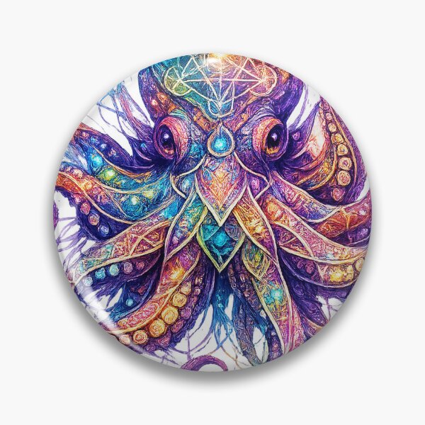 Item preview, Sacred Geometry Octopus designed and sold by KlyvoraPrints.