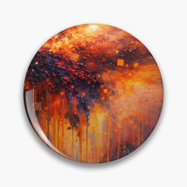 Item preview, Cosmic Nebula Explosion Blue and Orange Abstract designed and sold by Joey Santiago.