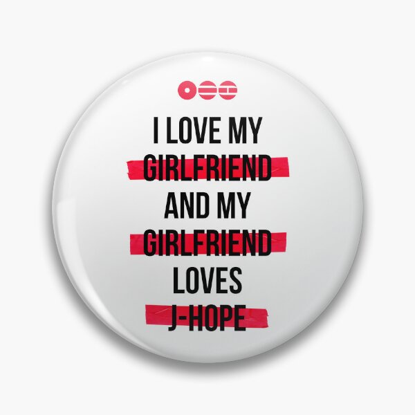 Item preview, J-HOPE - I love my girlfriend and my girlfriend loves J-HOPE T-Shirt designed and sold by YOSHFRIDAYS.