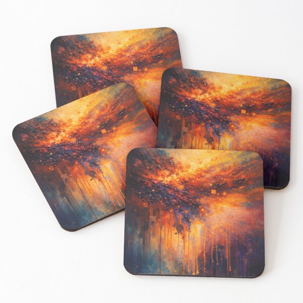 Item preview, Cosmic Nebula Explosion Blue and Orange Abstract designed and sold by Joey Santiago.