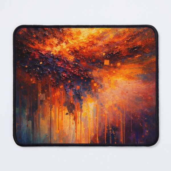 Item preview, Cosmic Nebula Explosion Blue and Orange Abstract designed and sold by Joey Santiago.