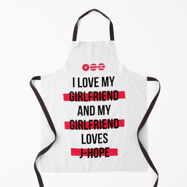 Item preview, J-HOPE - I love my girlfriend and my girlfriend loves J-HOPE T-Shirt designed and sold by YOSHFRIDAYS.