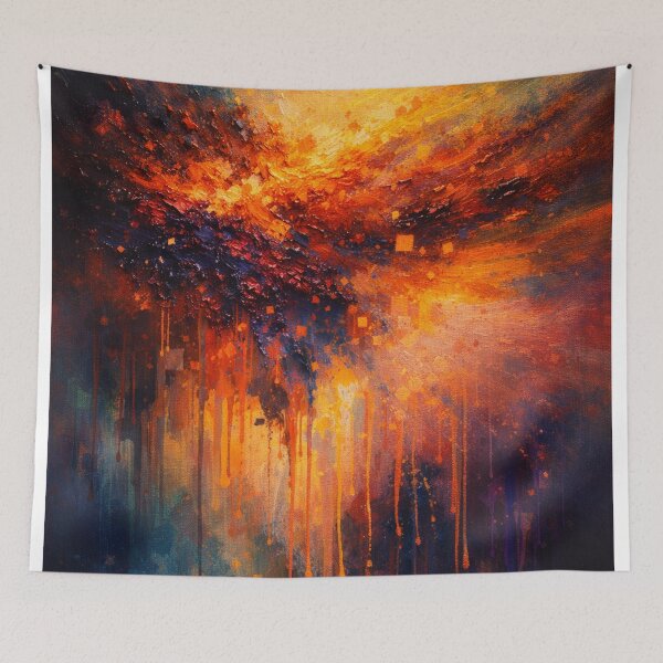 Item preview, Cosmic Nebula Explosion Blue and Orange Abstract designed and sold by Joey Santiago.
