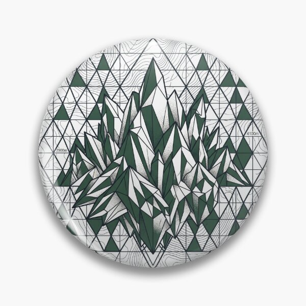 Item preview, Geometric Mountain Topography - High End Cartography Art designed and sold by krish-prints.