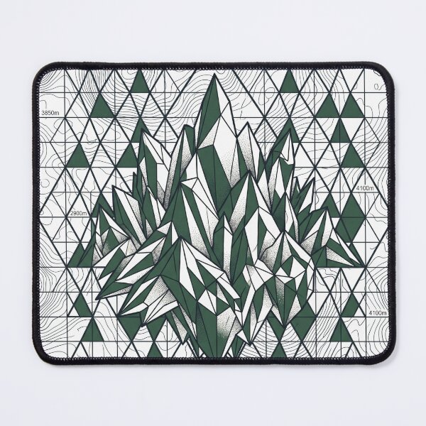 Item preview, Geometric Mountain Topography - High End Cartography Art designed and sold by krish-prints.