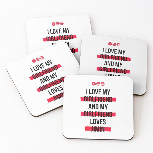 Item preview, JIMIN - I love my girlfriend and my girlfriend loves Jimin T-Shirt designed and sold by YOSHFRIDAYS.