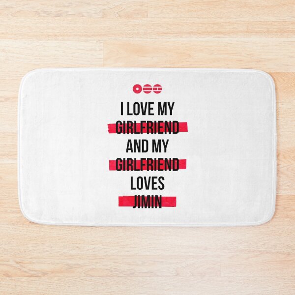 Item preview, JIMIN - I love my girlfriend and my girlfriend loves Jimin T-Shirt designed and sold by YOSHFRIDAYS.