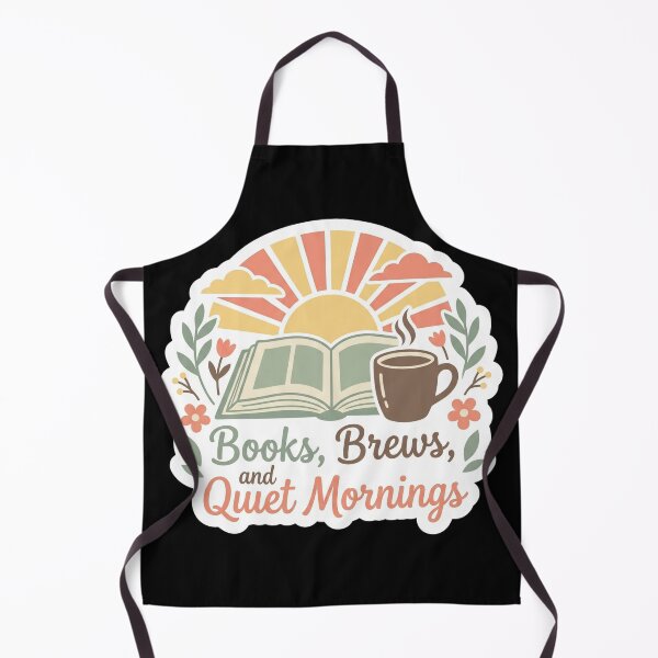 Aperçu de l'œuvre Autocollant Sunrise Books and Coffee créée et vendue par Sketchlegacy.