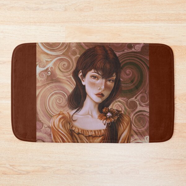 Item preview, Portrait of a beautiful woman with artistic spirals in the background designed and sold by Witseart.
