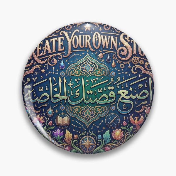 Item preview, Create Your Own Story Arabic Calligraphy - Premium Bilingual Quote Art designed and sold by MemoMetaverse.