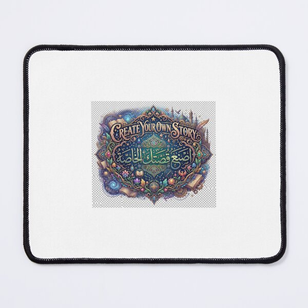 Item preview, Create Your Own Story Arabic Calligraphy - Premium Bilingual Quote Art designed and sold by MemoMetaverse.
