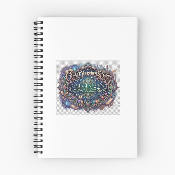 Item preview, Create Your Own Story Arabic Calligraphy - Premium Bilingual Quote Art designed and sold by MemoMetaverse.