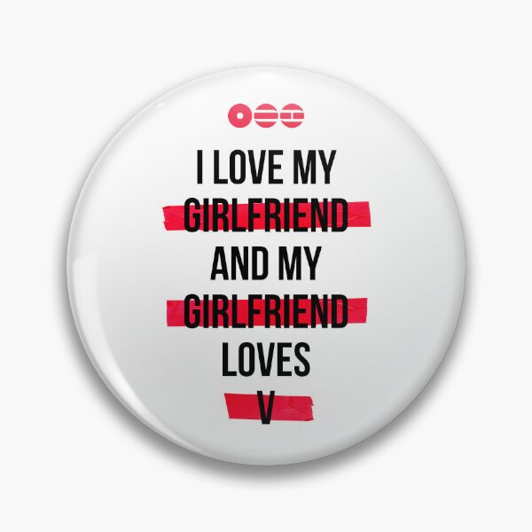 Item preview, V - I love my girlfriend and my girlfriend loves V T-Shirt designed and sold by YOSHFRIDAYS.