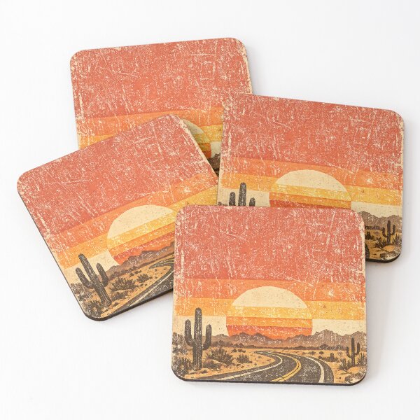 Item preview, Retro Sunset Road Trip designed and sold by KlyvoraPrints.