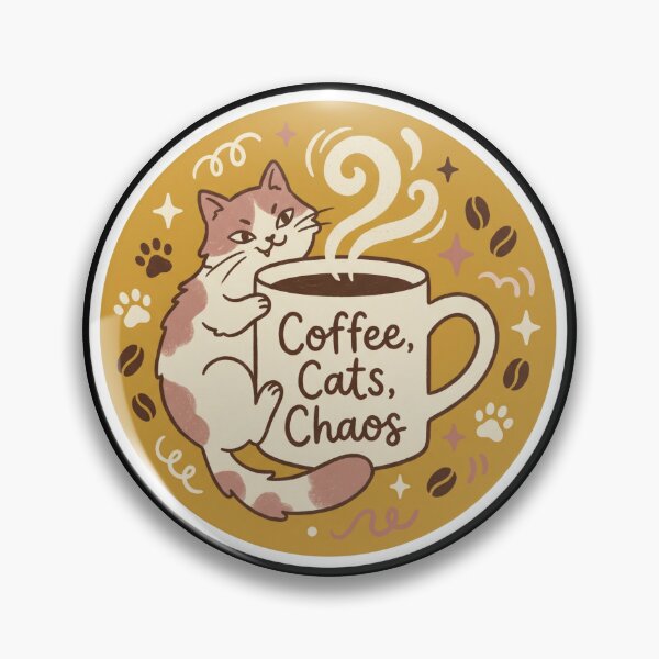 Item preview, Coffee Cats Chaos Cat Lover Sticker  designed and sold by Sketchlegacy.