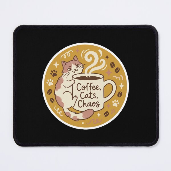 Item preview, Coffee Cats Chaos Cat Lover Sticker designed and sold by Sketchlegacy.