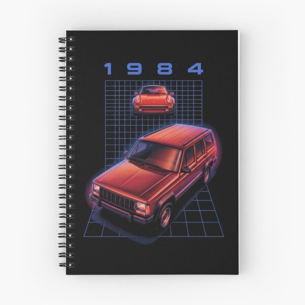 Item preview, 1981 Cherokee With 911 Retro Synthwave Grid Red Classic Sports Car designed and sold by Off-Road-Zone.