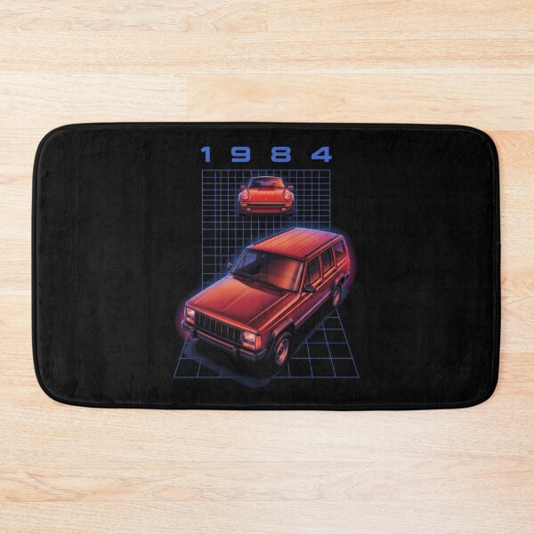 Item preview, 1981 Cherokee With 911 Retro Synthwave Grid Red Classic Sports Car designed and sold by Off-Road-Zone.