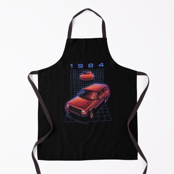 Item preview, 1981 Cherokee With 911 Retro Synthwave Grid Red Classic Sports Car designed and sold by Off-Road-Zone.