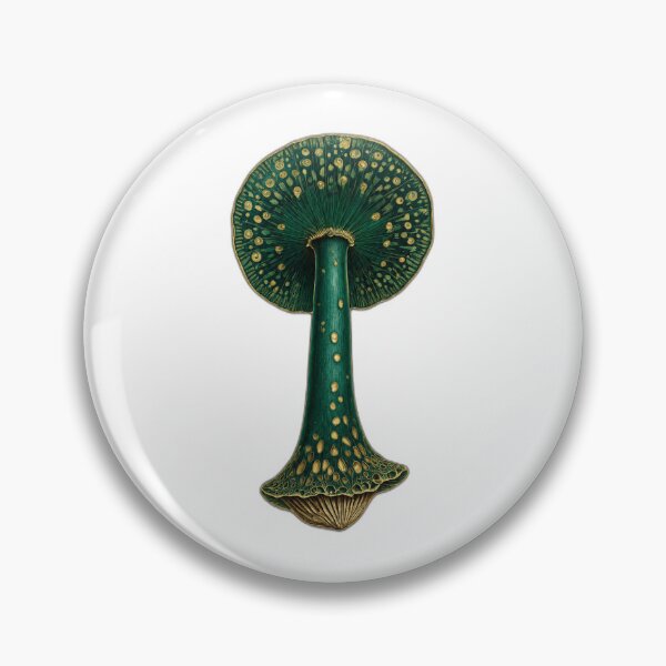 Item preview, Emerald Mushroom Anatomy Illustration designed and sold by Bio Tech Art.