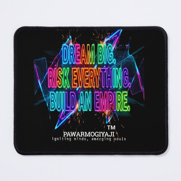 Item preview, Dream Big Risk Everything Build An Empire Motivational Quote designed and sold by Pawar1999.