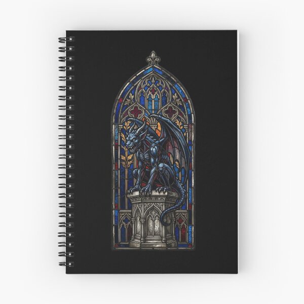 Item preview, Blue Guardian Dragon — Gothic Cathedral Stained Glass designed and sold by David Mateo ArtWorks.
