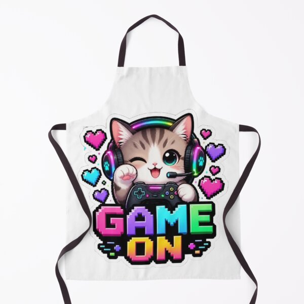 Item preview, Game On Kitty Gaming Sticker designed and sold by Stylestickers55.