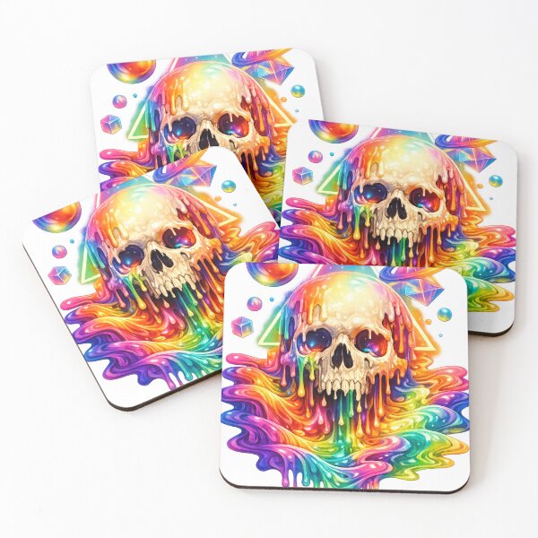 Item preview, Melting Reality Skull designed and sold by KlyvoraPrints.