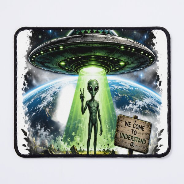 Item preview, Alien UFO retro sci - fi design designed and sold by urbanshop7.