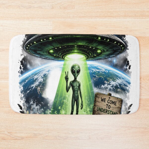 Item preview, Alien UFO retro sci - fi design designed and sold by urbanshop7.
