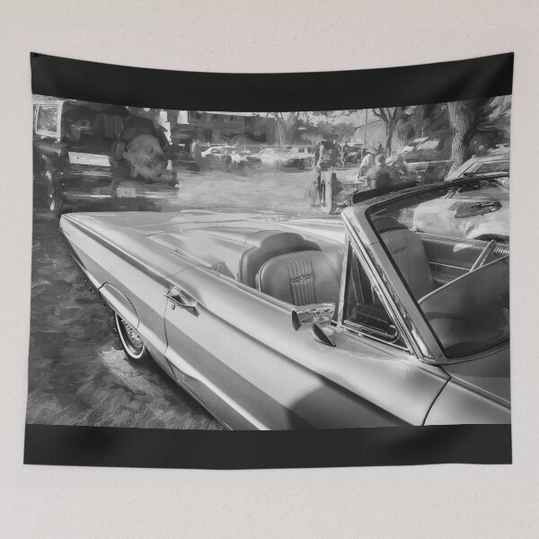 Item preview, 1965 Ford Thunderbird Roadster - Metallic Green Classic Car Graphic designed and sold by RichFrancoCars.
