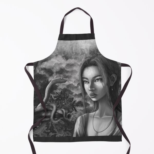 Item preview, Beautiful girl and a snake surrounded by jungle fauna designed and sold by Witseart.