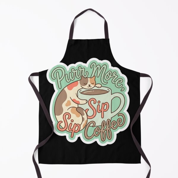 Item preview, Purr More Sip Coffee Cat Lover Sticker designed and sold by Sketchlegacy.