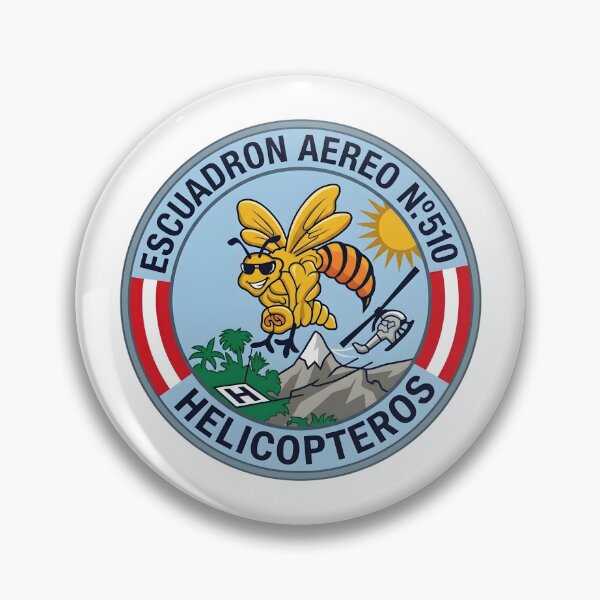 Item preview, Official Insignia of the Peruvian Air Force - Air Squadron No. 510 (Helicopters) designed and sold by CharlieDesings.
