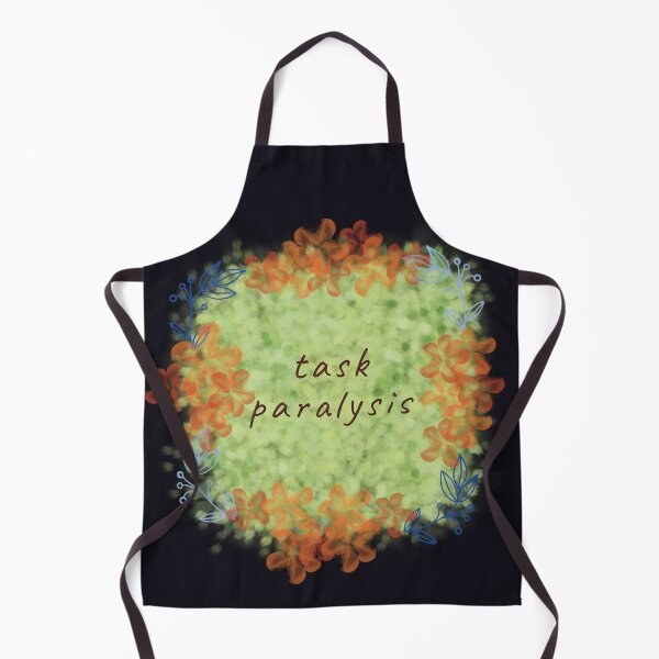 Item preview, Task Paralysis Floral Mental Health Art designed and sold by StoriesInGrain.