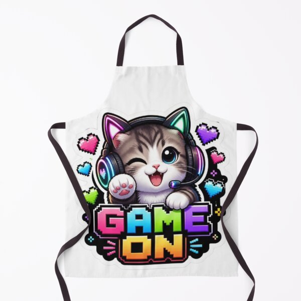 Item preview, Game On Kitty Gaming Sticker designed and sold by Stylestickers55.