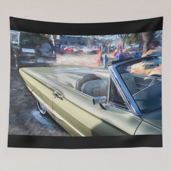 Item preview, 1965 Ford Thunderbird Roadster - Metallic Green Classic Car Graphic designed and sold by RichFrancoCars.