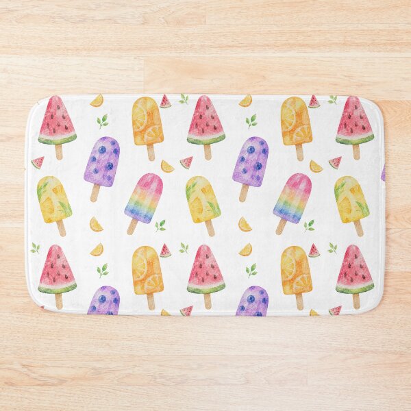 Item preview, Watercolor Fruit Ice Pops Summer Pattern designed and sold by Ora-kuro.
