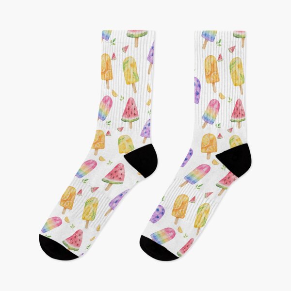 Item preview, Watercolor Fruit Ice Pops Summer Pattern designed and sold by Ora-kuro.