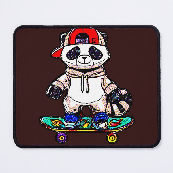 Item preview, Panda Skater Kawaii Red Cap Streetwear Animal designed and sold by AstronautMerch.